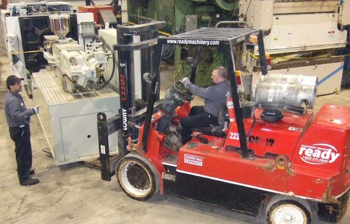 A forklift
