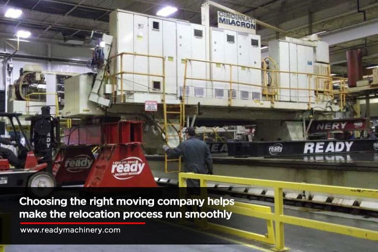 Choosing the right moving company helps make the relocation process run smoothly